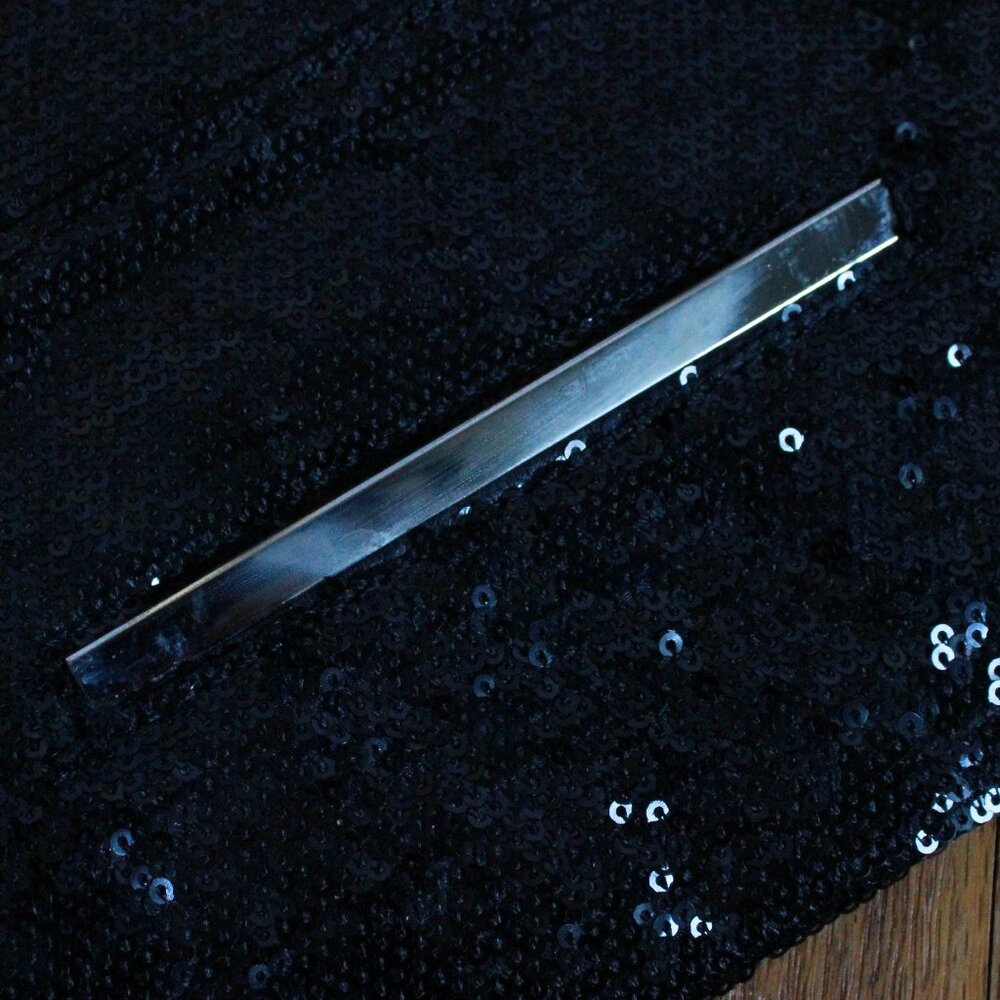 Cache Sequin Envelope Fold Over Clutch Purse - image 4